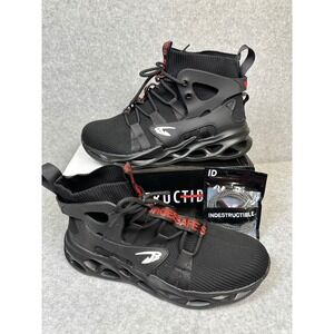 Indestructible Ares Black Safety Work Steel Toe Puncture Proof Boot Size 10.5-11